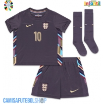 Camisa de time de futebol Inglaterra Jude Bellingham #10 Replicas 2º Equipamento Infantil Europeu 2024 Manga Curta (+ Calças curtas)